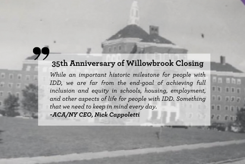Commissioner Neifeld Commemorates Willowbrook Closing Milestone