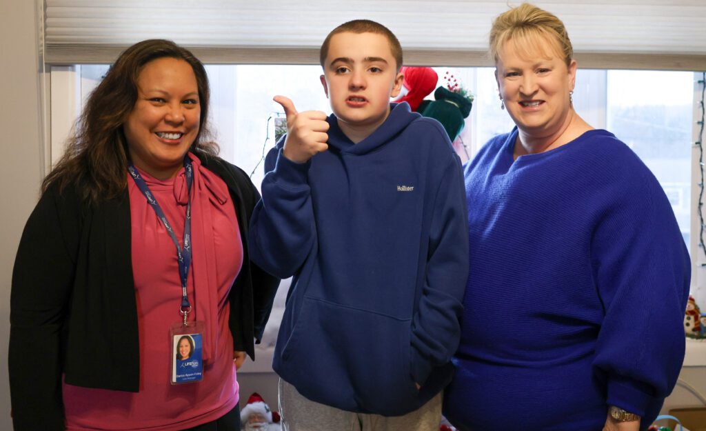 When Julie talks about her son Eric’s future, one phrase stands out: “Our dream team.”