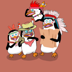 The Penguins of Madagascar as Native Americans by Jacqueline MacVicar